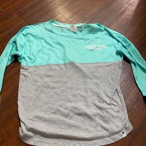 Puerto Plata Dominic Republic women’s xs grey and blue